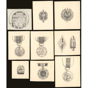Wzory Orderów i Odznaczeń 1960 + Szkice Odznak i Medali