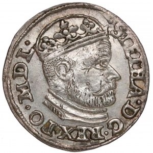 Stefan Batory, Trojak Olkusz 1586 NH - b. ładny