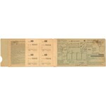 Lotnictwo, bilet PLL LOT z 1935 r., cegiełki, itp. (6szt)