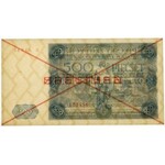 500 złotych 1947 - SPECIMEN - komplet (2szt)