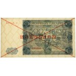 500 złotych 1947 - SPECIMEN - komplet (2szt)