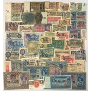 Zestaw banknotów Niemiec i Austrii (45szt)