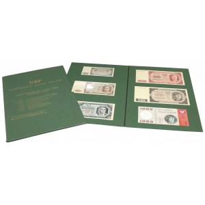 Banknoty emisji 1948-65 w folderze NBP (6szt)