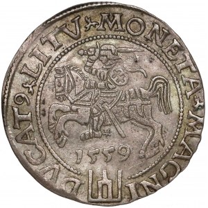 Zygmunt II August, Grosz na stopę litewską 1559 - LITV - ŁADNY