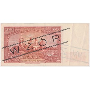 Londyn, 10 złotych 1939 - WZÓR - A 012345