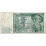 Londyn, 50 złotych 1939 - A 000000 - znak wodny od 500 złotych