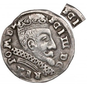 Zygmunt III Waza, Trojak Wilno 1599 - Łabędź - SGI (R6)