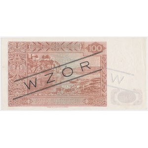 Londyn, 100 złotych 1939 - WZÓR - A 012345