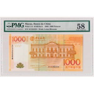 Macau, 1.000 Patacas 2008