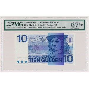 Holandia, 10 gulden 1968