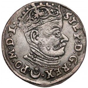 Stefan Batory, Trojak Wilno 1581 - Leliwa - średnie Zęby