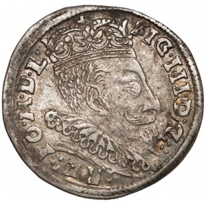 Zygmunt III Waza, Trojak Wilno 1595 - herb Prus