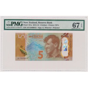 Nowa Zelandia, 5 dollars 2015