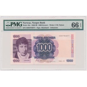 Norwegia, 1.000 kroner 1990