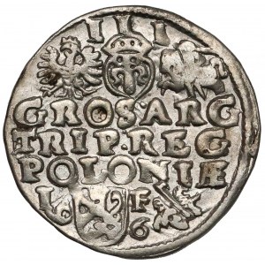 Zygmunt III Waza, Trojak Lublin 1596 - data przy Lewarcie