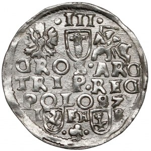 Zygmunt III Waza, Trojak Poznań 1597 - przebitka DATY