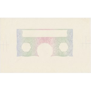 Great Britain, 1 Pound (1928) - underprint of one layer of reverse