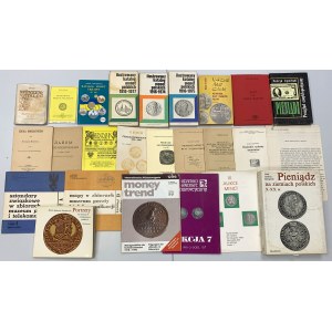 Zestaw różnych publikacji numizmatycznych (25)