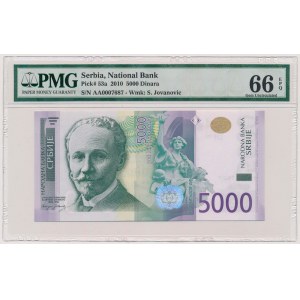 Serbia, 5.000 Dinara 2010