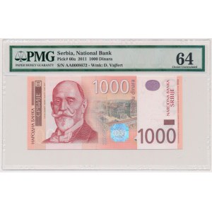 Serbia, 1.000 dinara 2011