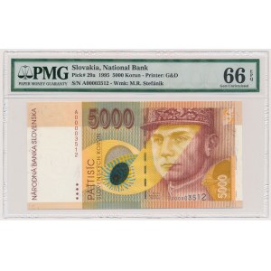 Slovakia, 5.000 Korun 1995