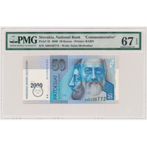 Słowacja, 50 korun 2000 - Millennium