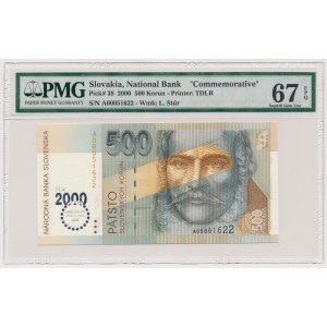 Słowacja, 500 korun 2000 - Millennium