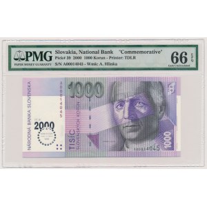 Słowacja, 1.000 korun 2000 - Millennium