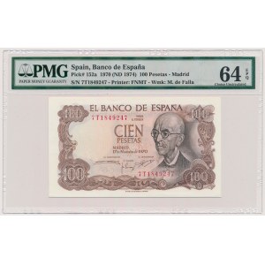 Spain, 100 Pesetas 1970 (1974)