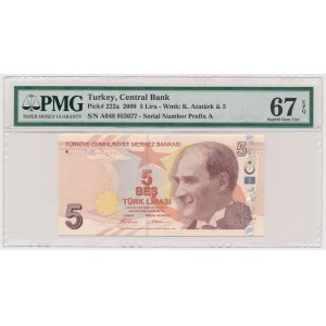 Turkey, 5 Lira 2009