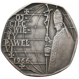 1966 r. Medal SREBRO 1000-lecie Chrztu Państwa Polskiego (Veritas)