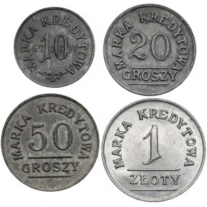 Kraków, Spółdzielnia 8. Pułku Ułanów - od 10 groszy do 1 złoty (4szt)
