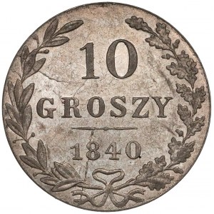 10 groszy 1840 MW, Warszawa