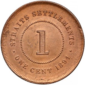 Malezja, Straits Settlements, Wiktoria, 1 cent 1894