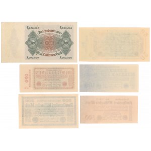 Germany, Set of inflation notes (6pcs)