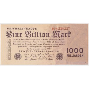 Germany, 1 Trillion Mark 1923 - R