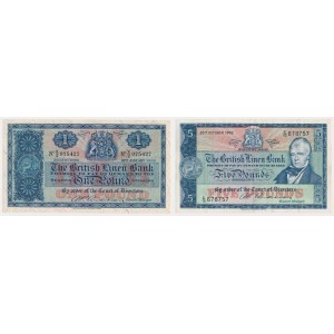 Scotland, 1 Pound & 5 Pounds 1955-1962 - set (2pcs)