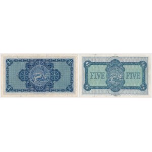 Scotland, 1 Pound & 5 Pounds 1955-1962 - set (2pcs)