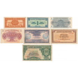 Austria, 50 Groschen - 100 Schilling 1944, set of 7 pcs