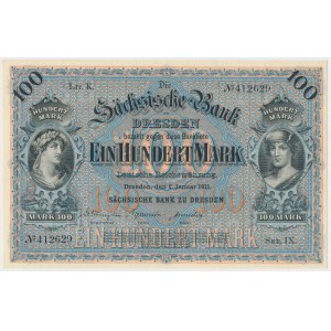 Deutschland, Dresden, 100 Mark 1911