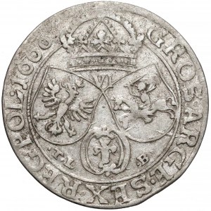Jan II Kazimierz, Szóstak Kraków 1660 - tarcze wygięte