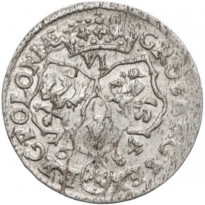 Jan III Sobieski, Szóstak Bydgoszcz 1684 SP - tarcze wygięte - b.rzadki