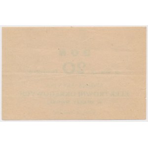 Siersza Wodna, Elektrownia Okręgowa, 20 fenigów (1920) - blankiet