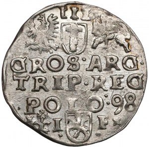 Zygmunt III Waza, Trojak Wschowa 1598 - znak Rudigera