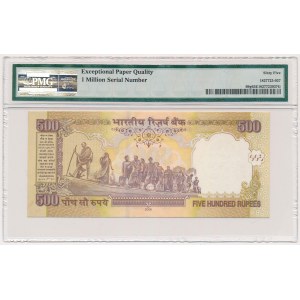 India, 500 Rupees 2006 - One Million Serial Number - 5CR 1000000 - letter R