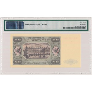 20 złotych 1948 - HM 9803... papier PLASTYFIKOWANY jasny