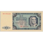 20 złotych 1948 - HM 9803... papier PLASTYFIKOWANY jasny