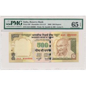 India, 500 Rupees 2006 - 2AS 400000 - letter L