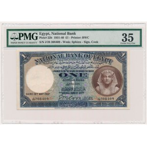 Egipt, 1 pound 1937