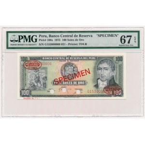 Peru, 100 Soles 1975 SPECIMEN No.021